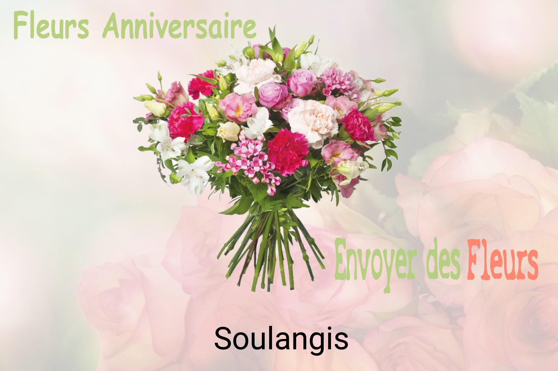 Bouquet de fleurs d’anniversaire livré à Soulangis